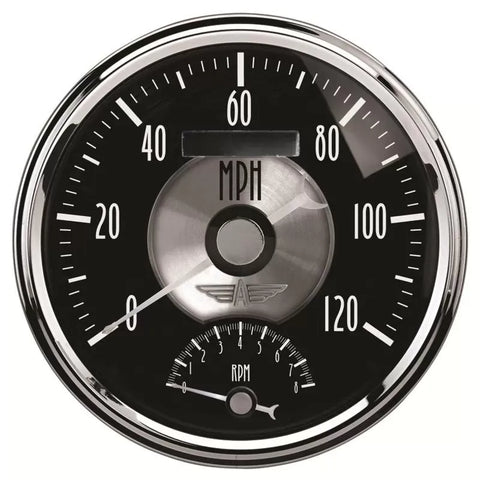 Autometer 5" 8K RPM/120 MPH Tachometer/Speedometer Gauge Prestige Black Diamond | Universal (2091)