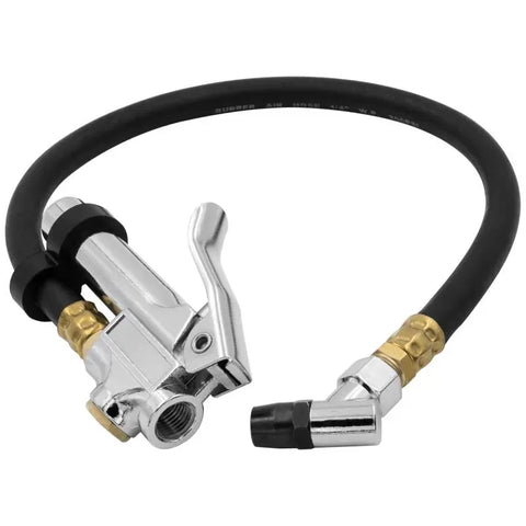 Autometer TIRE PRESS INCL. 18 IN. HOSE W/ 45º BULLET FOOT AIR CHUCK Tire Press Inflator Assembly | Universal (2170)