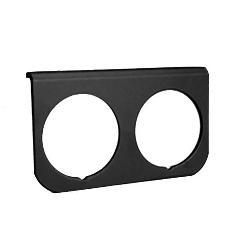Autometer 2-1/16" Dual Gauge Mounting Panel Black Aluminum | Universal (2237)
