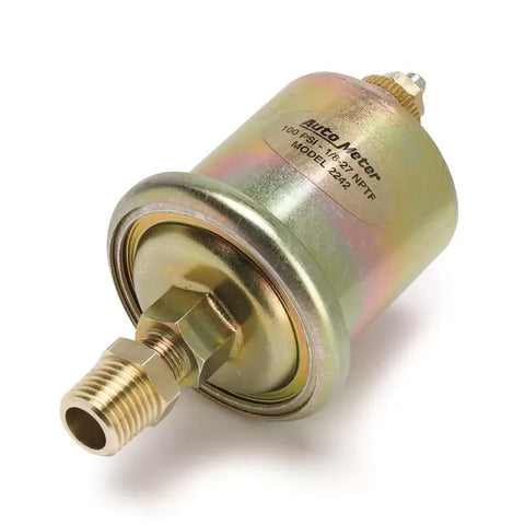 Autometer 1/8" NPT MALE 0-100 PSI Oil Pressure Sensor | Universal (2242)