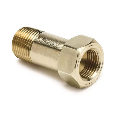Autometer 3/8" NPT MALE Extension Adapter Fitting Brass | Universal (2271)