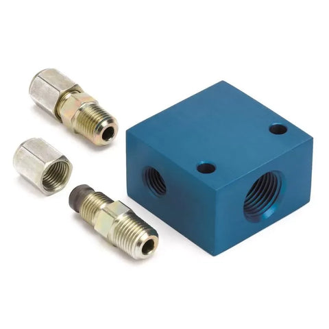 Autometer Transmission Line 5/16" OD TUBING to 1/2-1/16" NPTF Adapter Fitting | Universal (2287)
