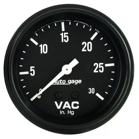 Autometer 2-5/8" 0-30 IN HG Vacuum Gauge Auto Gage | Universal (2317)