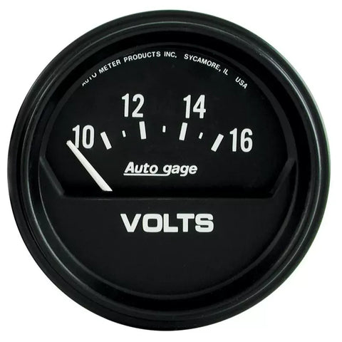 Autometer 2-5/8" 10-16V Voltmeter Gauge Auto Gage | Universal (2319)