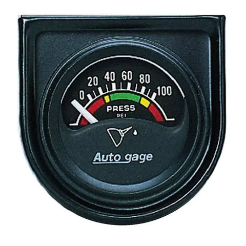 Autometer 1-1/2-1/16" 0-100 PSI Oil Press Gauge Console Auto Gage | Universal (2354)