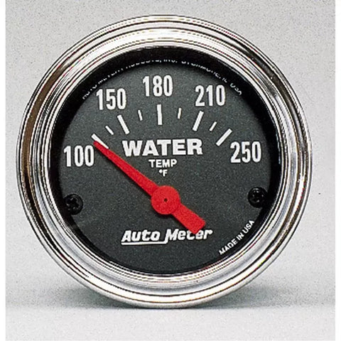 Autometer 2-1/16" 100-250 °F Water Temperature Gauge Traditional Chrome | Universal (2532)