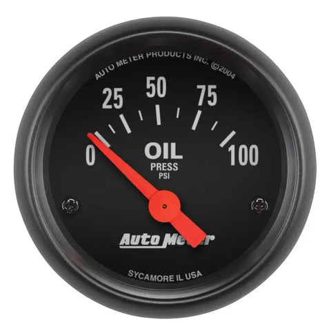 Autometer 2-1/16" 0-100 PSI Oil Pressure Gauge Z-SERIES | Universal (2634)