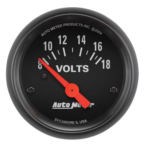 Autometer 2-1/16" 8-18V Voltmeter Gauge Z-SERIES | Universal (2645)