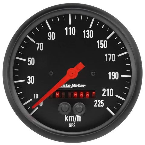 Autometer 5" 225 km/h GPS Speedometer Gauge Z-SERIES | Universal (2684-M)