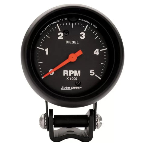 Autometer 2-5/8" 0-5000 RPM Pedestal Tachometer Gauge Z-SERIES | Universal (2888)