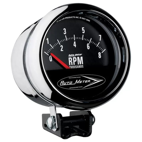 Autometer 3-3/4" 0-8000 RPM SHORT SWEEP Tachometer Gauge Traditional Chrome | Universal (2897)