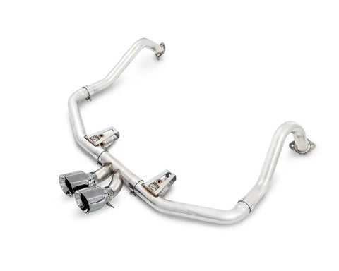 AWE Track Edition Exhaust for Porsche 718 Boxster / Cayman - Chrome Silver Tips (3010-32038)