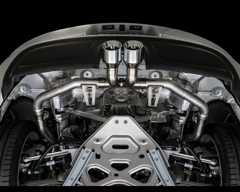 AWE Track Edition Exhaust for Porsche 718 Boxster / Cayman - Chrome Silver Tips (3010-32038)