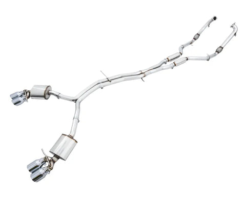 AWE Touring Edition Exhaust for Audi B9 S4 - Chrome Silver 102mm Tips (3010-42056)
