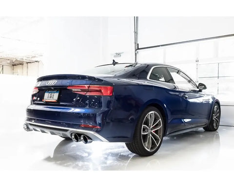 AWE Track Edition Exhaust for Audi B9 S5 Coupe - Chrome Silver 102mm Tips (3010-42064)