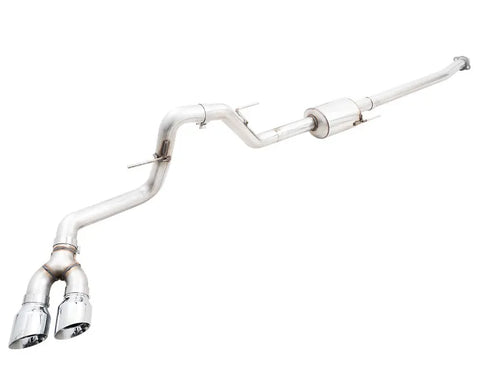 AWE 0FG Dual Side Exit Exhaust for '21+ Ford F-150 - 4.5" Chrome Silver Tips (3015-22067)