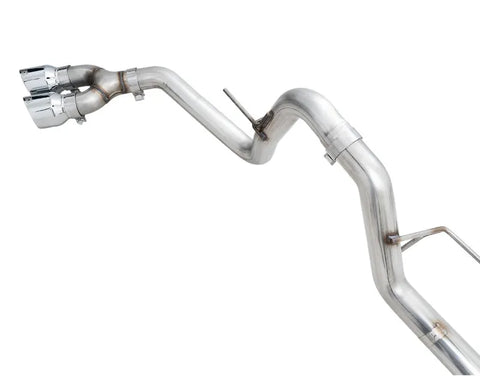 AWE 0FG Dual Side Exit Exhaust for '21+ Ford F-150 - 4.5" Chrome Silver Tips (3015-22067)
