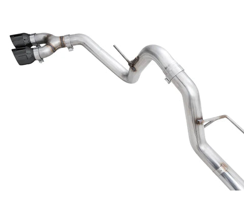 AWE 0FG Dual Side Exit Exhaust for '21+ Ford F-150 - 4.5" Diamond Black Tips (3015-23059)