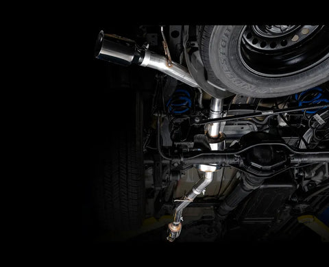 AWE Tread Edition Catback Single-Side Exhaust for Jeep JT 3.6L - Diamond Black Tip (3015-23103)
