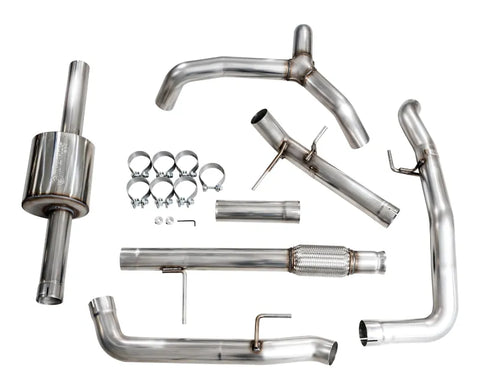 AWE 0FG Catback Split Rear Exit Exhaust for 4th Gen Silverado/Sierra 1500 5.3L (With Bumper Cutouts) - OE Tips (3015-31200)