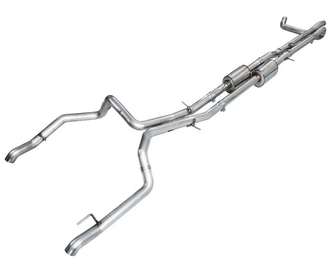 AWE 0FG Catback Split Rear Exit Exhaust for 4th Gen Silverado/Sierra 1500 6.2L (With Bumper Cutouts) - OE Tips (3015-31202)