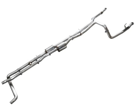 AWE 0FG Catback Split Rear Exit Exhaust for 4th Gen Silverado/Sierra 1500 6.2L (With Bumper Cutouts) - OE Tips (3015-31202)