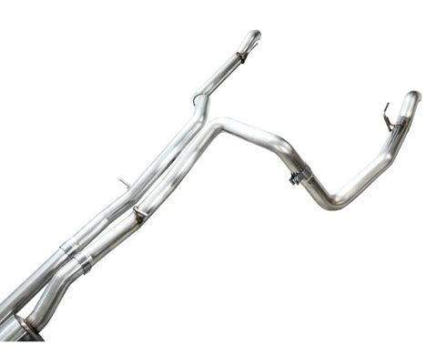 AWE 0FG Catback Split Rear Exit Exhaust for 4th Gen Silverado/Sierra 1500 6.2L (With Bumper Cutouts) - OE Tips (3015-31202)