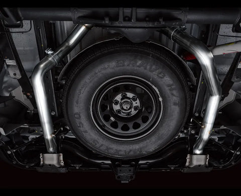 AWE 0FG Catback Split Rear Exit Exhaust for 4th Gen Silverado/Sierra 1500 6.2L (With Bumper Cutouts) - OE Tips (3015-31202)