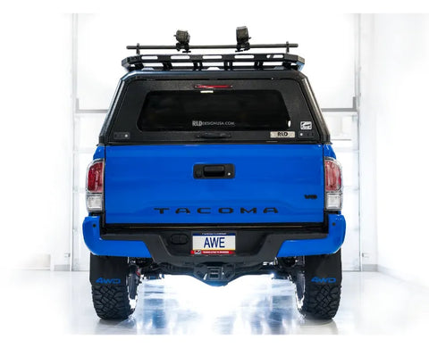 AWE 0FG Exhaust with BashGuard for 3rd Gen Tacoma - No Tips (3015-31826)