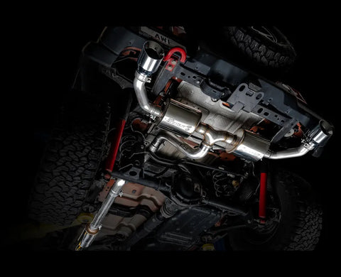 AWE Tread Edition Axleback Dual Exhaust for Jeep JL/JLU 3.6L/2.0T - Chrome Silver Tips (3015-32001)