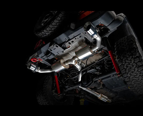 AWE Tread Edition Axleback Dual Exhaust for Jeep JL/JLU 3.6L/2.0T - Chrome Silver Tips (3015-32001)