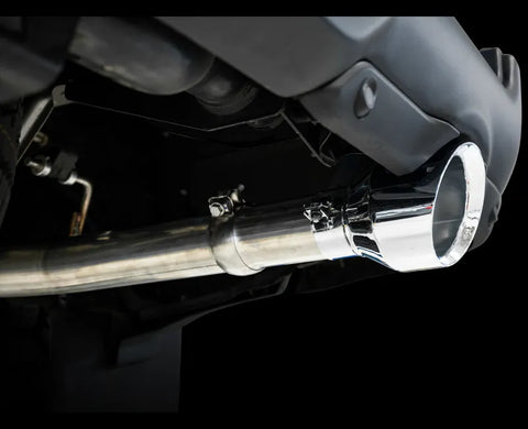 AWE 0FG Dual Rear Exit Catback Exhaust for 4th Gen RAM 1500 5.7L (with bumper cutouts) - Chrome Silver Tips (3015-32002)