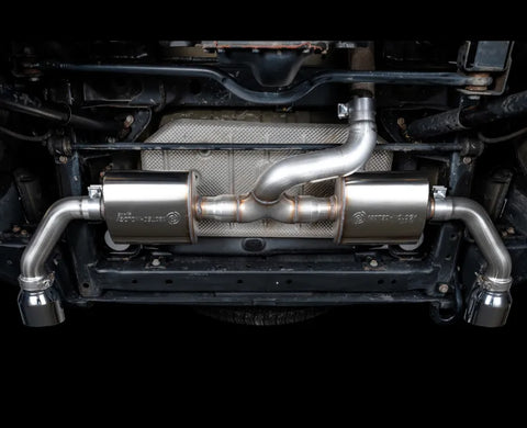 AWE Tread Edition Axleback Dual Exhaust for Jeep JK/JKU 3.6L - Chrome Silver Tips (3015-32003)