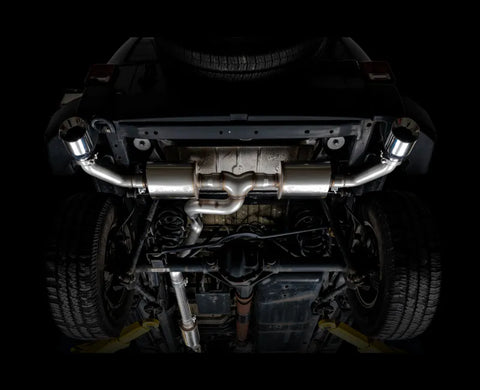 AWE Tread Edition Axleback Dual Exhaust for Jeep JK/JKU 3.6L - Chrome Silver Tips (3015-32003)