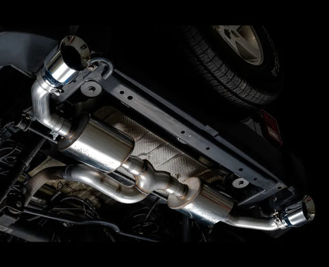 AWE Tread Edition Axleback Dual Exhaust for Jeep JK/JKU 3.6L - Chrome Silver Tips (3015-32003)