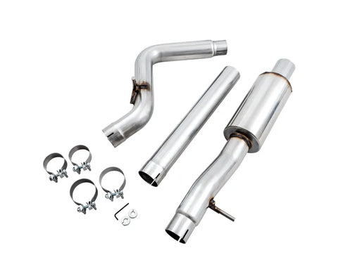 AWE Tread Edition Axleback Dual Exhaust for Jeep JK/JKU 3.6L - Chrome Silver Tips (3015-32003)