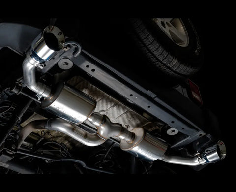 AWE Tread Edition Axleback Dual Exhaust for Jeep JK/JKU 3.6L - Chrome Silver Tips (3015-32003)