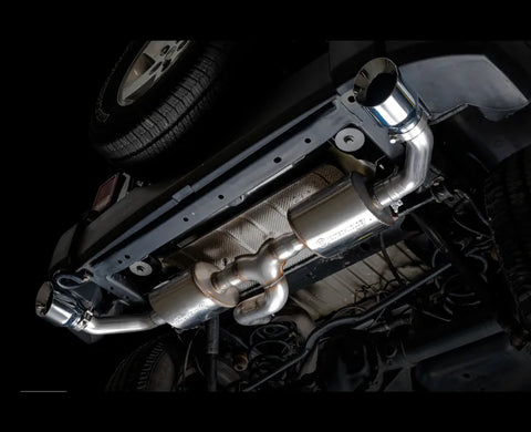 AWE Tread Edition Axleback Dual Exhaust for Jeep JK/JKU 3.6L - Chrome Silver Tips (3015-32003)