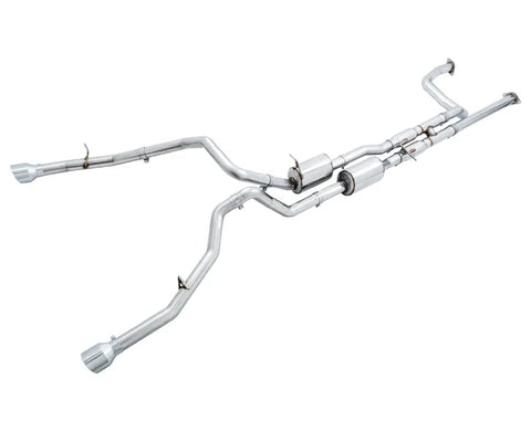 AWE 0FG Catback Exhaust for RAM TRX - Chrome Silver Tips (3015-32004)