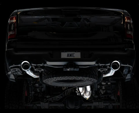 AWE 0FG Catback Exhaust for RAM TRX - Chrome Silver Tips (3015-32004)