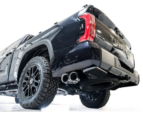 AWE 0FG Exhaust for 3rd Gen Toyota Tundra - Dual Chrome Silver Tips (3015-32063)