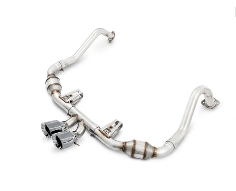 AWE Touring Edition Exhaust for Porsche 718 Boxster / Cayman - Chrome Silver Tips (3015-32080)