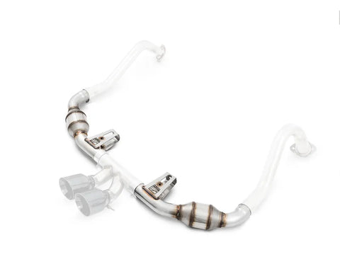 AWE Touring Edition Exhaust for Porsche 718 Boxster / Cayman - Chrome Silver Tips (3015-32080)