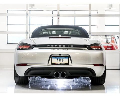 AWE Touring Edition Exhaust for Porsche 718 Boxster / Cayman - Chrome Silver Tips (3015-32080)