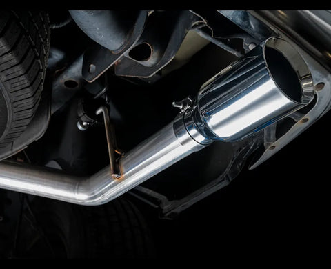 AWE 0FG Dual Rear Exit Catback Exhaust for 4th Gen RAM 1500 5.7L (without bumper cutouts) - Chrome Silver Tips (3015-32101)