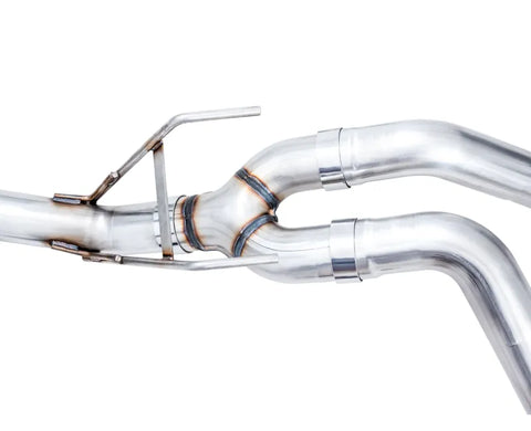 AWE 0FG Dual Rear Exit Catback Exhaust for 4th Gen RAM 1500 5.7L (without bumper cutouts) - Chrome Silver Tips (3015-32101)