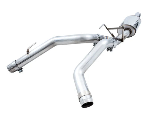 AWE 0FG Dual Rear Exit Catback Exhaust for 4th Gen RAM 1500 5.7L (without bumper cutouts) - Chrome Silver Tips (3015-32101)
