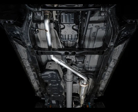 AWE 0FG Exhaust for 4th Gen Toyota Tacoma - Dual Chrome Silver Tips (3015-32254)