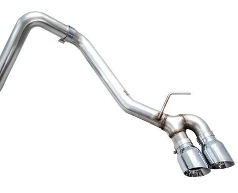 AWE 0FG Exhaust for 4th Gen Toyota Tacoma - Dual Chrome Silver Tips (3015-32254)