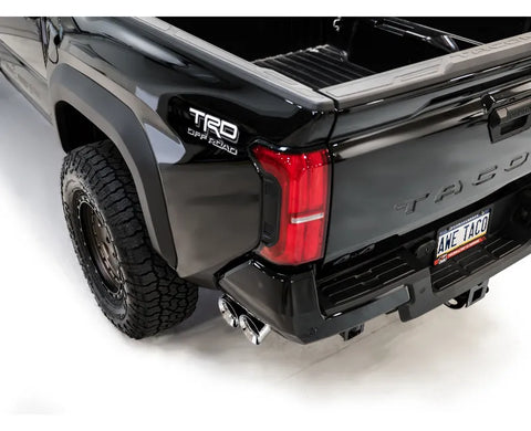 AWE 0FG Exhaust for 4th Gen Toyota Tacoma - Dual Chrome Silver Tips (3015-32254)